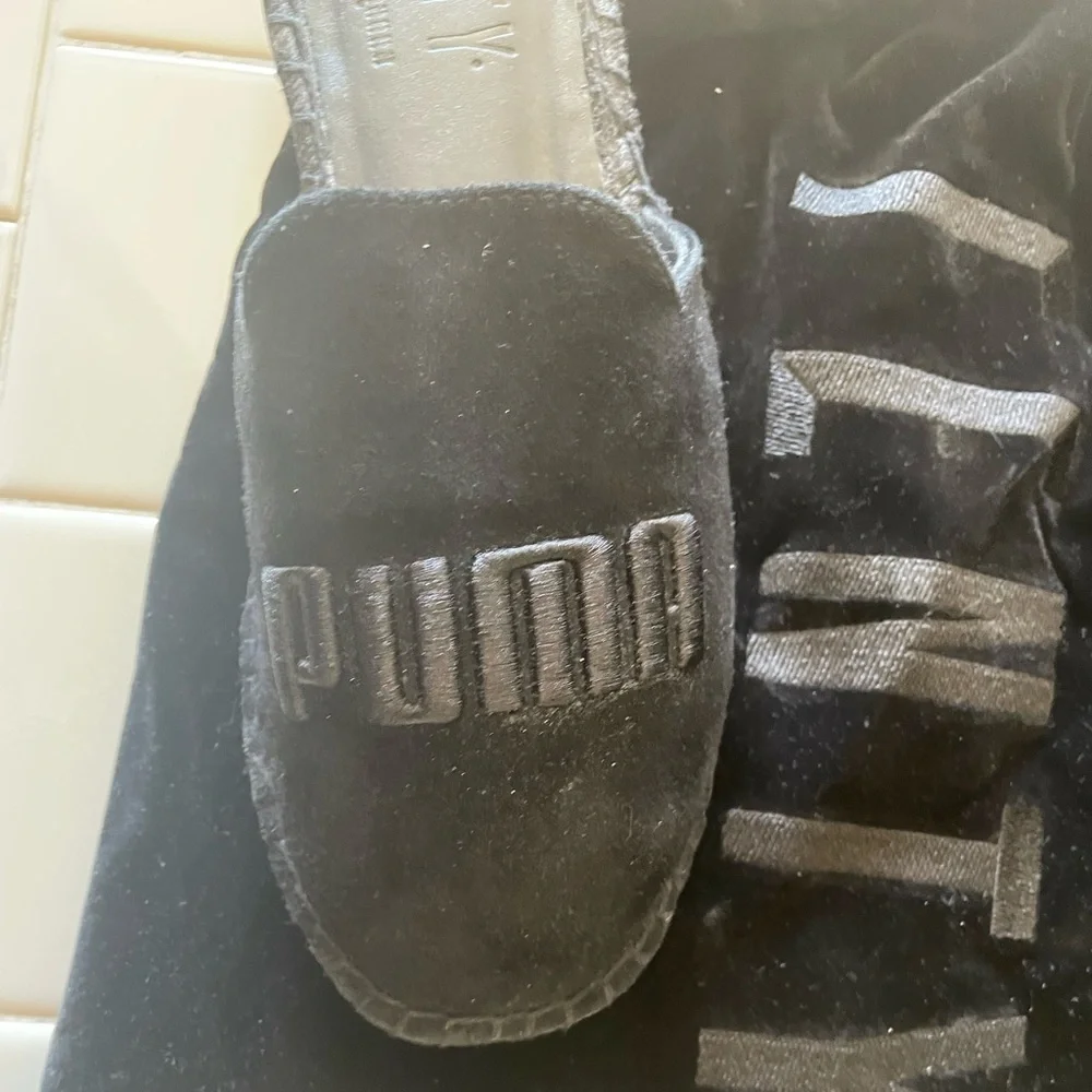 Puma FENTY X Black Suede Espadrilles. - Picture 3 of 4
